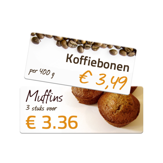 Prijskaartjes FoodSigns Toonbankkaarten