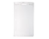Resealable transparant hard plastic badge holder vertical (100 pcs) - Image 2