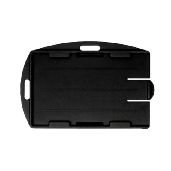 Bundel van zwarte open ECO badgehouder met keycord (100 stuks) - Afbeelding 2
