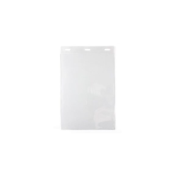 Vertical vinyl badgeholder A5 format for large badges (100 pieces) - Image 2
