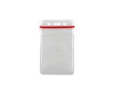 Vinyl verticale badgehouder met hersluitbare sluiting (100 stuks)