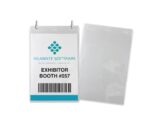 Verticale vinyl badgehouder A5 formaat voor grote badges (100 stuks)