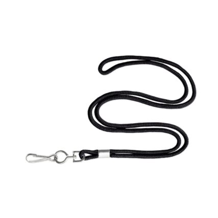 Zwarte lanyard met draaihaak - HOLD-LANYARD-SMALL3-BLACK