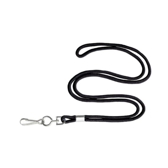 Zwarte lanyard met draaihaak - HOLD-LANYARD-SMALL3-BLACK