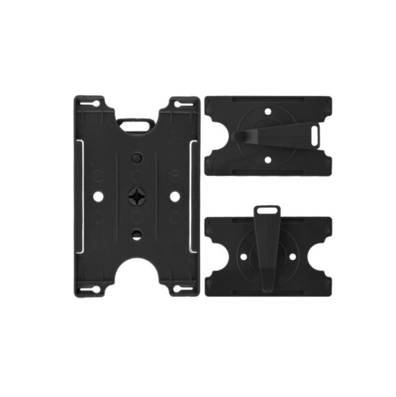 Black multi open Badge Holder (100 pieces)