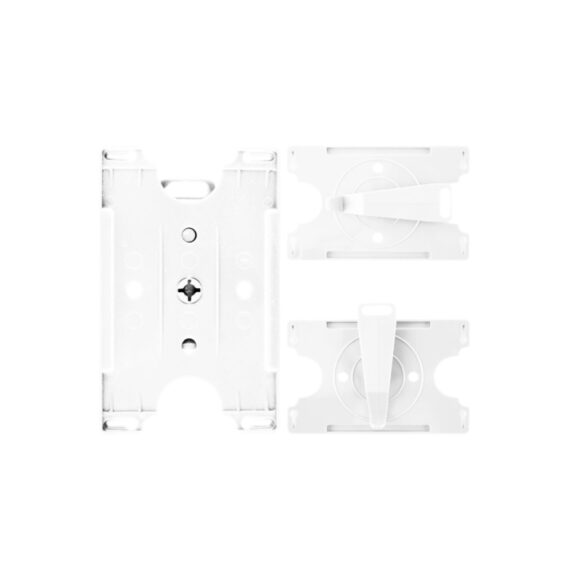 Witte multi open badgehouder (100 stuks)