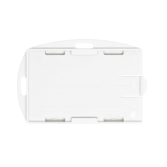 Bundle white ECO open badge holders with keycords (100 pieces) - Image 2