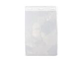 Verticale badgehouder A6 formaat met zwarte lanyard (100 stuks) - Afbeelding 2
