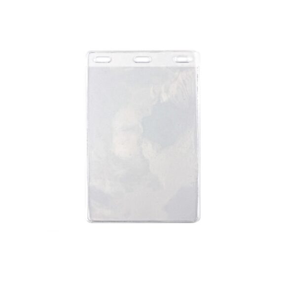 Vertical badge holder A6 size with black lanyard (100 pieces) - Image 2