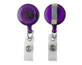 Transparant paarse badge jojo met vinyl bandje (100 stuks) - Afbeelding 2