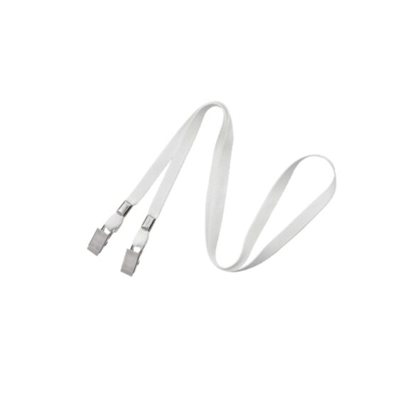 Vertical badge holder A6 size with white lanyard (100 pieces) - Image 4