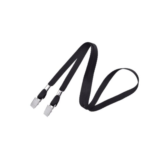 Vertical badge holder A6 size with black lanyard (100 pieces) - Image 5