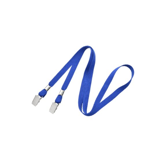 Vertical badge holder A6 size with blue lanyard (100 pieces) - Image 4
