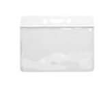 Horizontal vinyl badge holder with white strip (100 pieces)