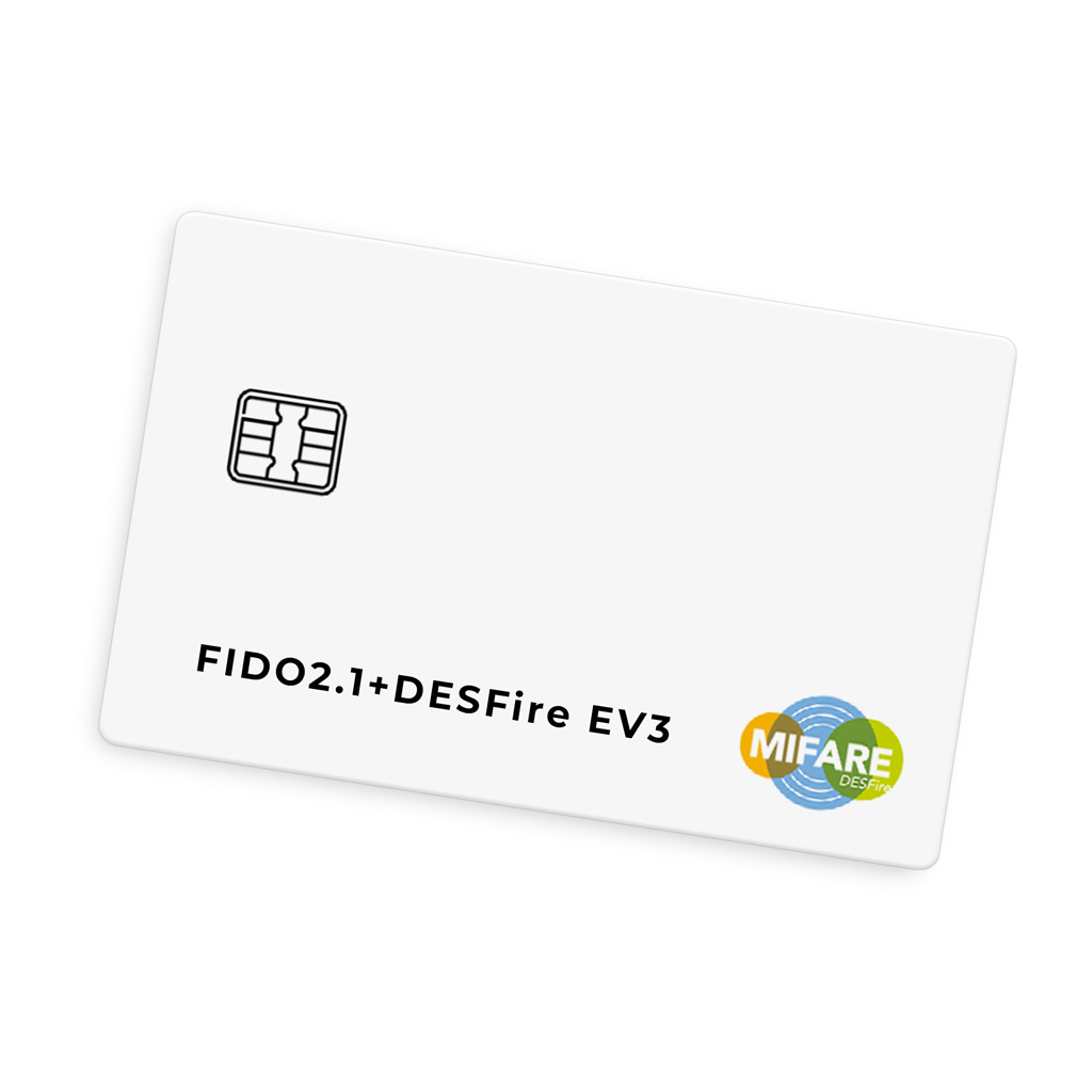 FIDO2.1 + DESFire EV3 contactchip