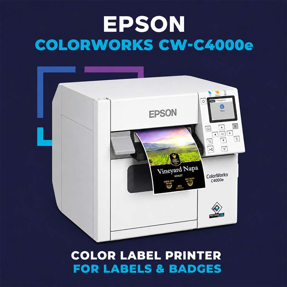 Epson C4000e color label printer cardsupply.nl