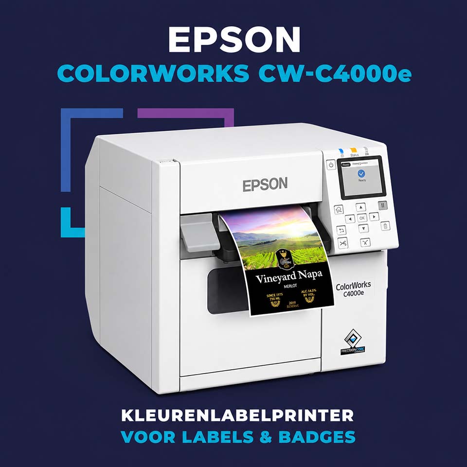 Epson C4000e kleur labelprinter cardsupply.nl